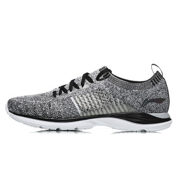 李寧（LI-NING）跑步鞋標準黑/標準白/銀灰色-5 