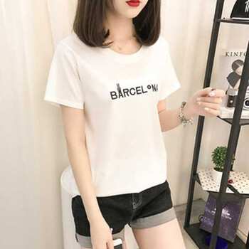 春之北緯 印花 短袖 T恤 女 圓領(lǐng)