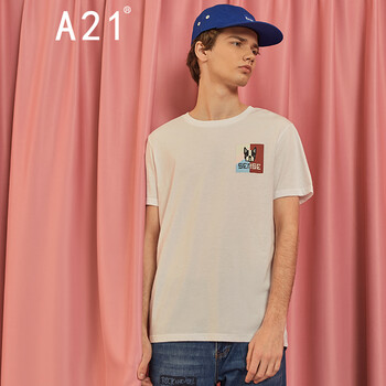 A21 短袖 男士T恤 特白 S，XL，L，M，XXL