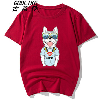 古萊登（GODLIKE） 短袖 男士T恤 酒紅(眼睛汪) XL，L，XXXL，M，XXL