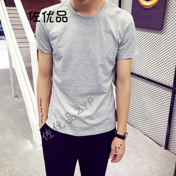 佐優(yōu)品（zuoyoupin） 長袖 男士T恤 淺灰 