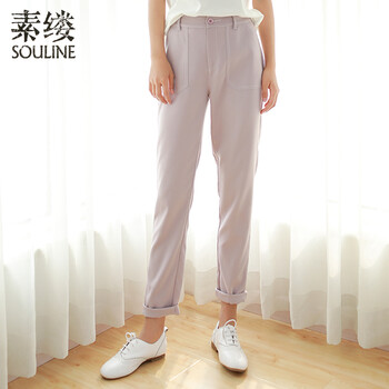 素縷（Souline） 高腰 垮褲 女 長褲 休閑褲