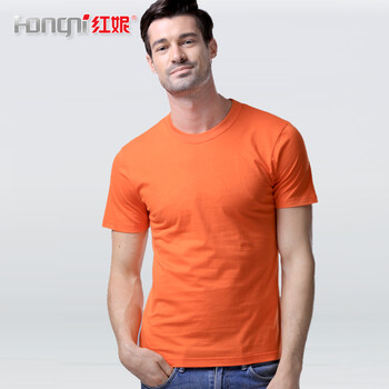 紅妮（Hongni） 短袖 男士T恤 桔紅 
