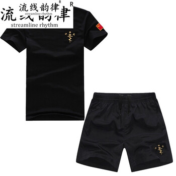 流線韻律（Streamline rhythm） 短袖 男士T恤 特TB圓領(lǐng)+同款短褲+帽 XL