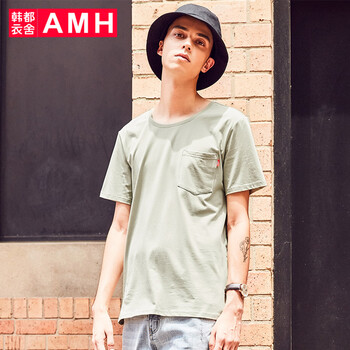 AMH 短袖 男士T恤 卡其綠 