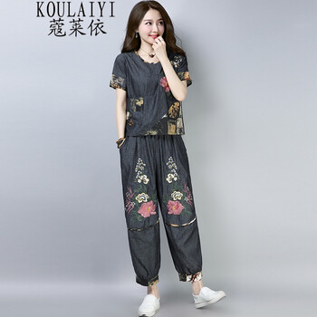 蔻萊依（KOULAIYI） 寬松腰 鉛筆褲/小腳褲 女 短褲 休閑褲