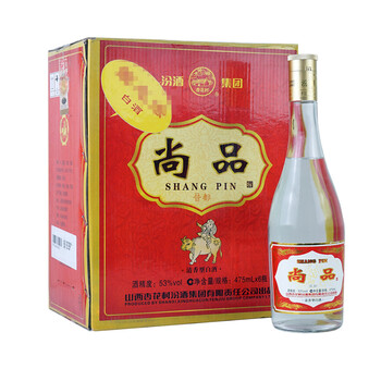 汾字53375mL-500mL，475ML*6 清香型，清香