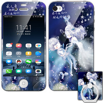 iphone4手機(jī)殼 美人魚
