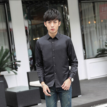 尊首（ZUNSHOU） 長(zhǎng)袖 男士T恤 黑色， 