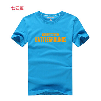 七匹鯊 短袖 男士T恤 藍色 S，XL，L，XXXL，加大，XXL，M