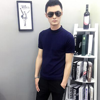 古萊登（GODLIKE） 短袖 男士T恤 藏青 短袖款 