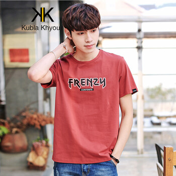 Kubla Khyour 短袖 男士T恤 D838銹紅色 S，XL，L，M，XXXL，XXL
