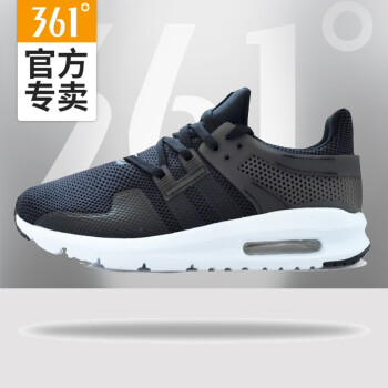 361度跑步鞋烏黑色/361度白 44，39，41，42，43