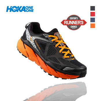 HOKA ONE ONE跑步鞋黑/橘紅 