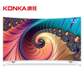 康佳（KONKA） 55英寸 55英寸 LED電視，曲面電視，4K超清電視，超薄電視，人工智能電視
