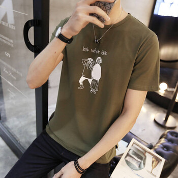 古萊登（GODLIKE） 短袖 男士T恤 T728軍綠色 