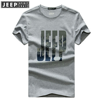 Jeep 短袖 男士T恤 灰色(4070款) 