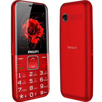 飛利浦（PHILIPS） E186A 手機 紅色