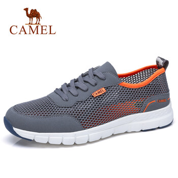 駱駝（CAMEL）男士A822315060 深灰/桔黃 41
