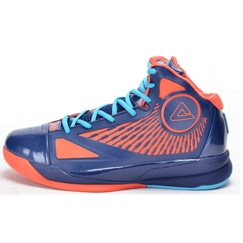 匹克（PEAK）籃球鞋深海藍/亮橙紅 42