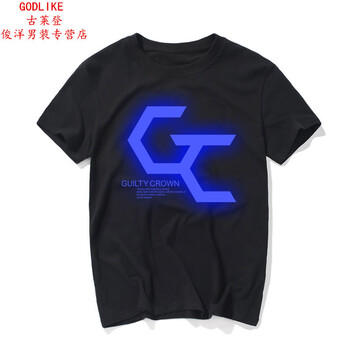 古萊登（GODLIKE） 短袖 男士T恤 黑66# 