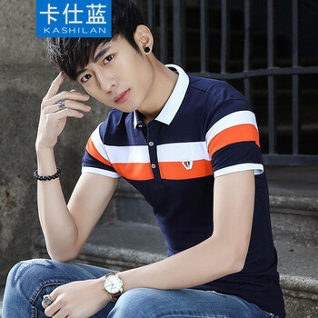 卡仕藍 短袖 男士T恤 藍色 XL，L，XXL，XXXL，M