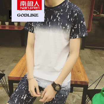 南極人（Nanjiren） 短袖 男士T恤 深藍(lán)色 XL，L，XXL，M，XXXL