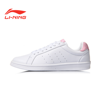 李寧（LI-NING）跑步鞋標準白/珊瑚粉 