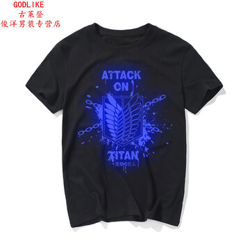 古萊登（GODLIKE） 短袖 男士T恤 黑70# 