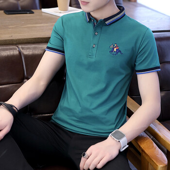 普鴕（PUTUO） 短袖 男士T恤 湖藍(lán)色 XL，L，加大，XXXL，XXL，M