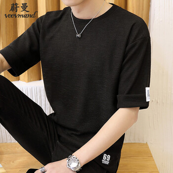 蔚曼（Veevmand） 短袖 男士T恤 黑色 XL，L，XXL，XXXL，M
