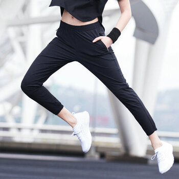 特步（XTEP）   女 九分褲 休閑褲