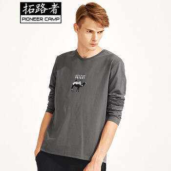 拓路者（Pioneer Camp） 長(zhǎng)袖 男士T恤 深灰 M