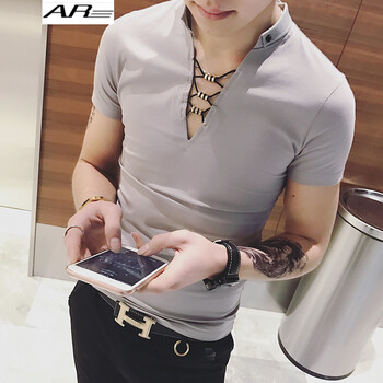 AR 短袖 男士T恤 灰色 XL，L，M，XXL，XXXL