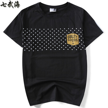 七武海 短袖 男士T恤 黑色 XL，L，XXL，XXXL，加大