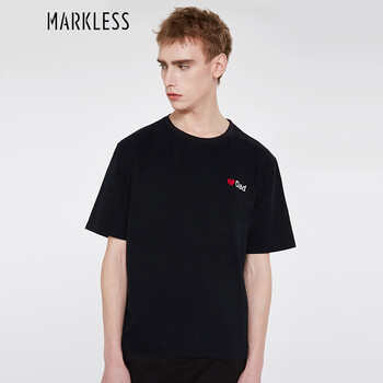 MARKLESS 短袖 男士T恤 黑色 XL，L，XXL，M