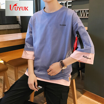 UYUK 短袖 男士T恤 藍色 S，XL，L，M，XXXL，XXL