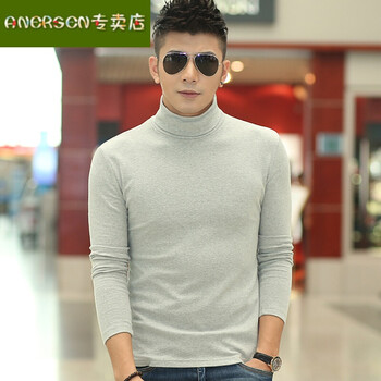 ANERSEN 長袖 男士T恤 灰色 XL，L，XXL，M
