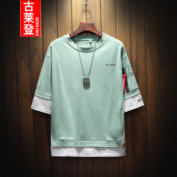 古萊登（GODLIKE） 短袖 男士T恤 綠色 S，XL，L，XXL，M，XXXL