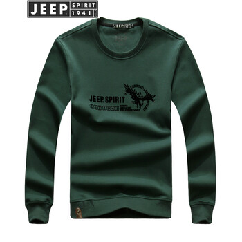Jeep 長(zhǎng)袖 男士T恤 墨綠色 XL，L，XXXL，M，XXL