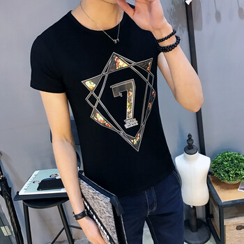 魁碩（KUISHUO） 短袖 男士T恤 D705黑色 