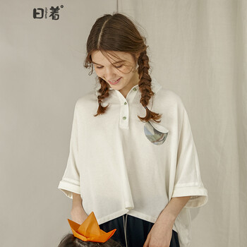 日著(zhù)（rizhuo）  短袖 T恤 女 POLO領(lǐng)