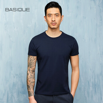 元本 短袖 男士T恤 藏藍(lán)色 S，XL，XS，L，M，XXL