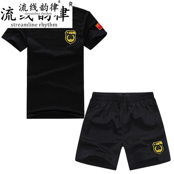 流線(xiàn)韻律（Streamline rhythm） 短袖 男士T恤 中國武J圓領(lǐng)+同款 短褲+帽 XL