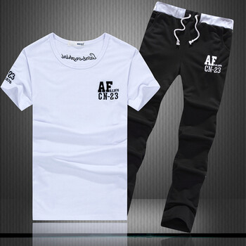 丹杰仕（DANJIESHI） 短袖 男士T恤 白衣黑褲 XL，L，XXXL，XXL，M