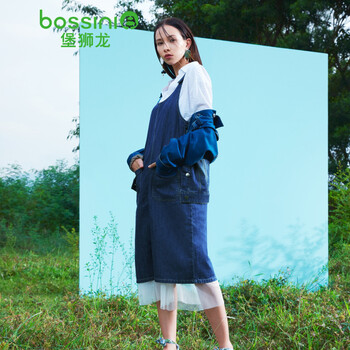 堡獅龍（bossini）  口袋，紐扣 連衣裙