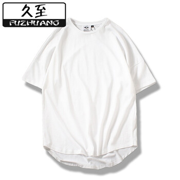 傾陌（QINGMO） 七分袖 男士T恤 白色 