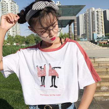 韓觀 印花 短袖 T恤 女 圓領(lǐng)