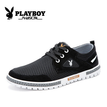 花花公子（PLAYBOY）男士黑色（系帶款） 40