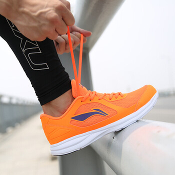 李寧（LI-NING）跑步鞋熒光耀橙/新湖人紫 44，41，42，43